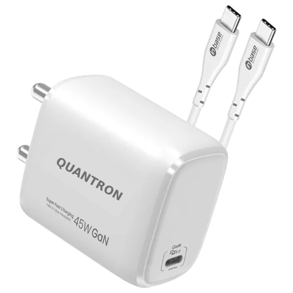 QUANTRON 45WATT PD CHARGER WITH C TO C CABLE