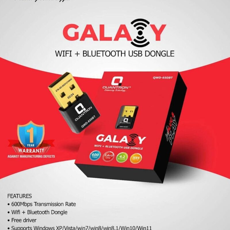 QUANTRON GALAXY WIFI + BLUETOOTH USB DONGLE