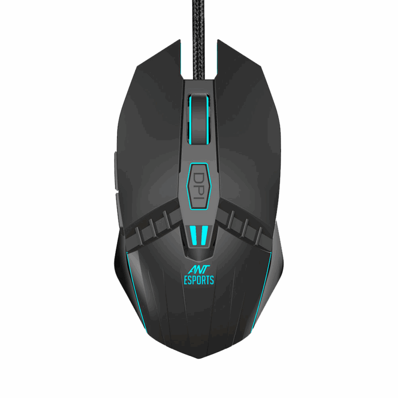 Ant Esports GM50 3600 DPI RGB Wired Gaming Mouse Black