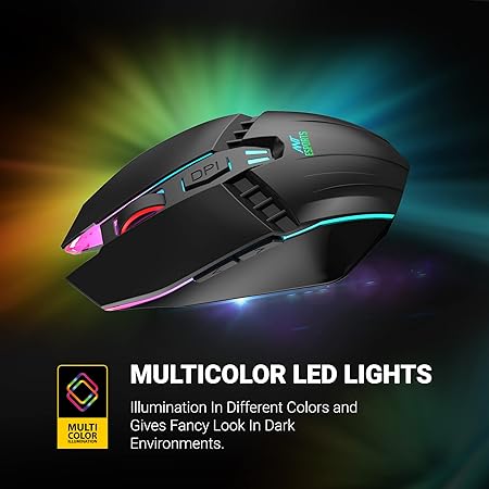 Ant Esports GM50 3600 DPI RGB Wired Gaming Mouse Black - Image 2