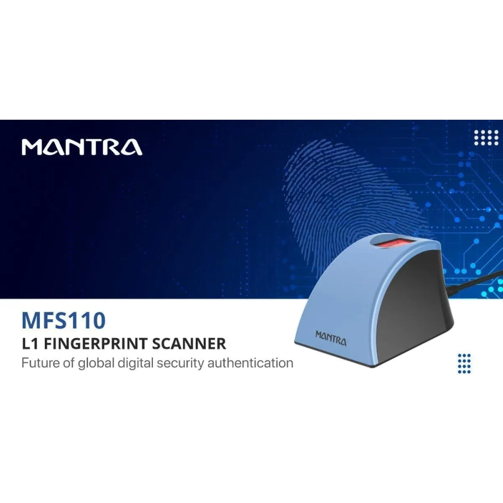 Mantra Finger Print Scanner For Aadhar MFS110 L1 - Image 2