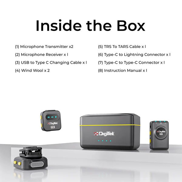Digitek® (DWM-118) 2-in-1 Wireless Microphone - Image 2