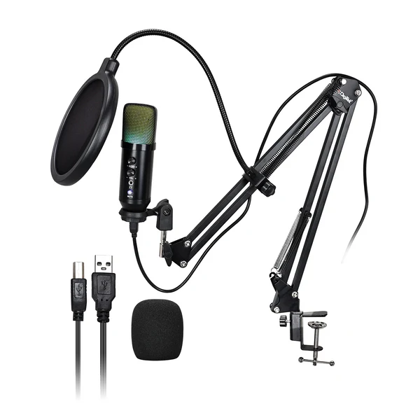 Digitek (DM 401) RGB USB Condenser Microphone Kit